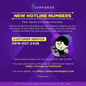 converge hotline